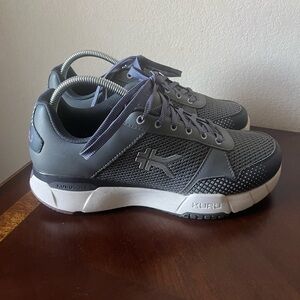 KURU Charcoal Gray Mesh Walking Sneakers